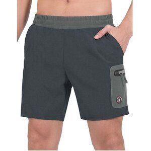 Little Donkey‎ Andy Hybrid Shorts Swim Trunks Mens XXL Blue Liner Pockets New